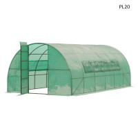 Μεγάλο θερμοκήπιο πολυτούνελ με μεταλλικό σκελετό 4x3x2m – PL20